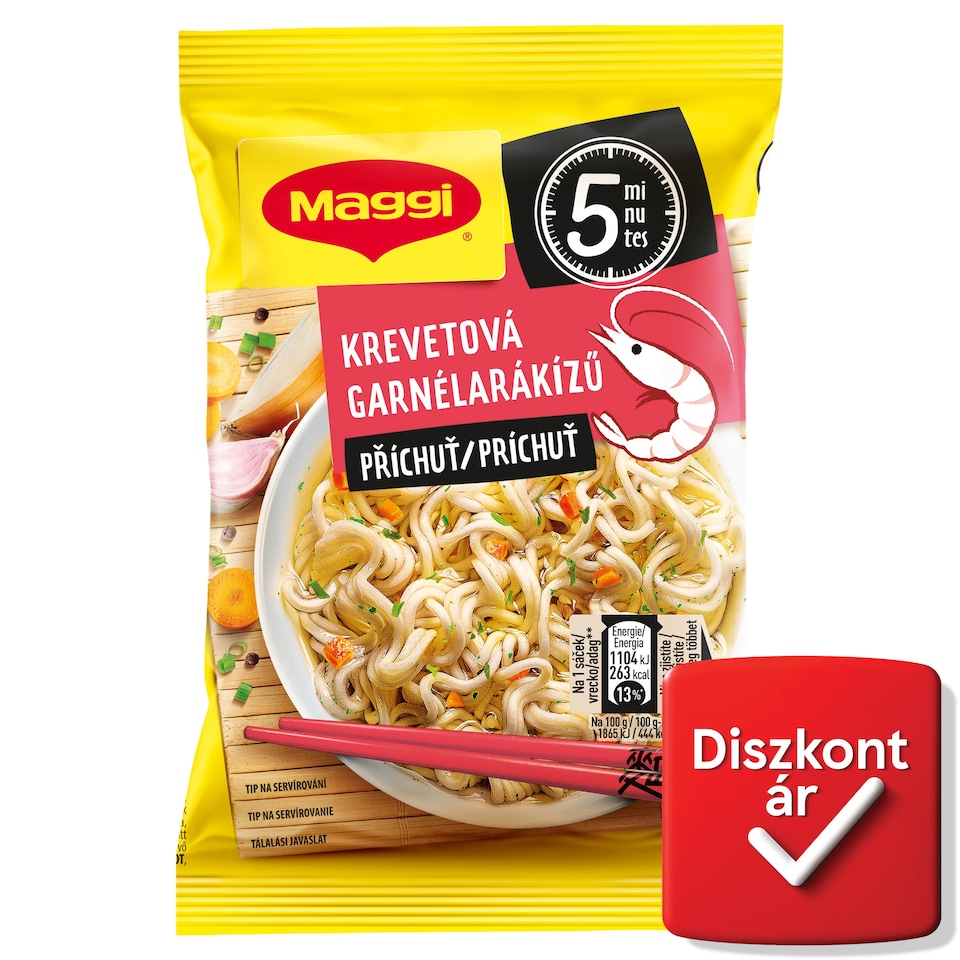 Maggi garnélarákízű instant tészta fűszerkeverékkel 59,2 g