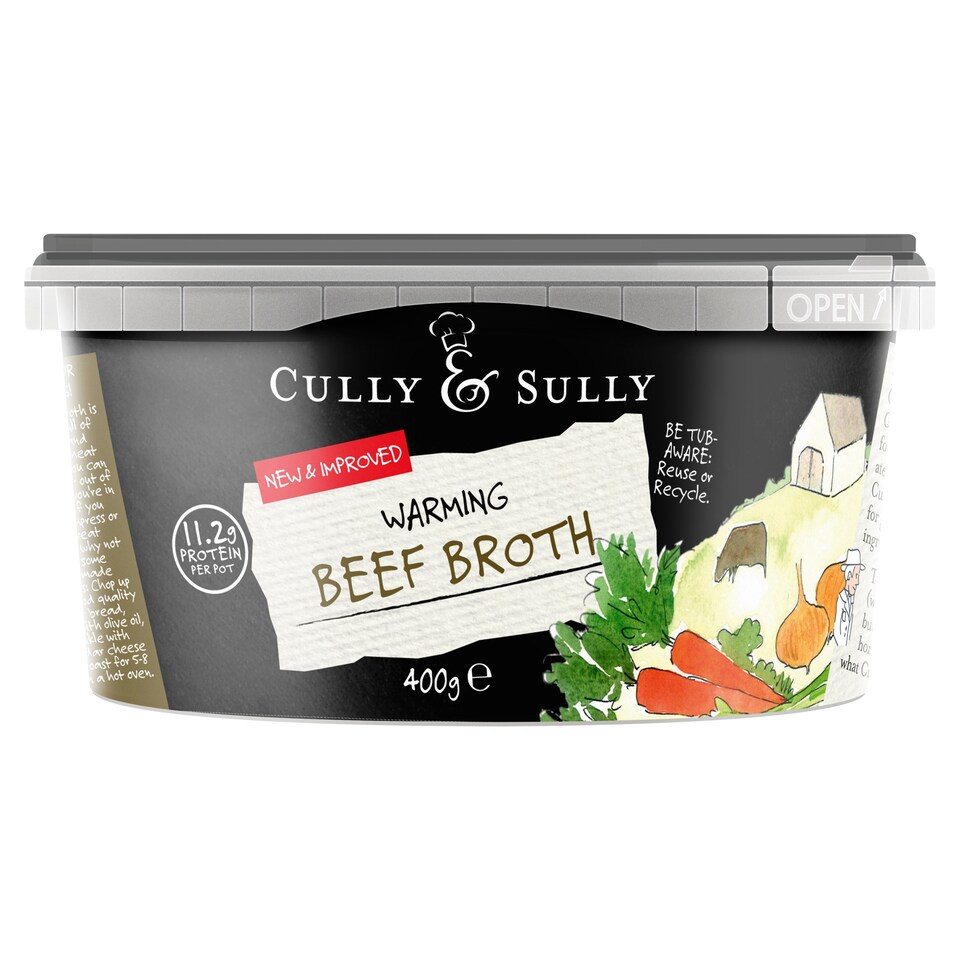 Cully & Sully Warming Beef Broth 400g