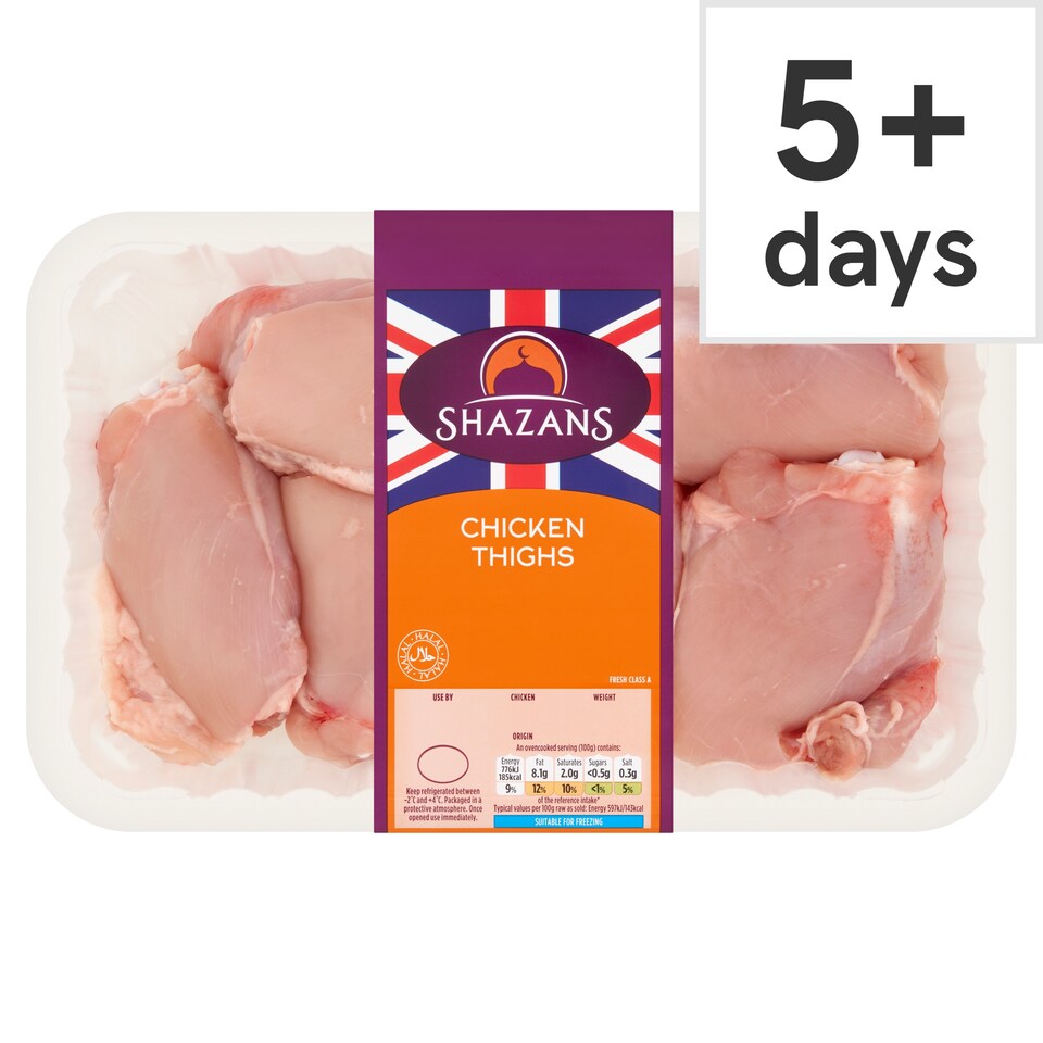 Shazans Skinless Chicken Thighs 1Kg