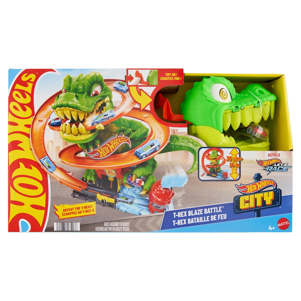Mattel Hot Wheels T-Rex játékkészlet