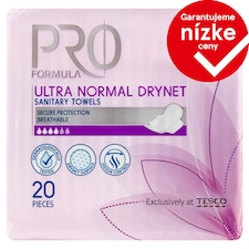 Tesco Pro Formula Wings Ultra Normal Drynet hygienické vložky 20 ks