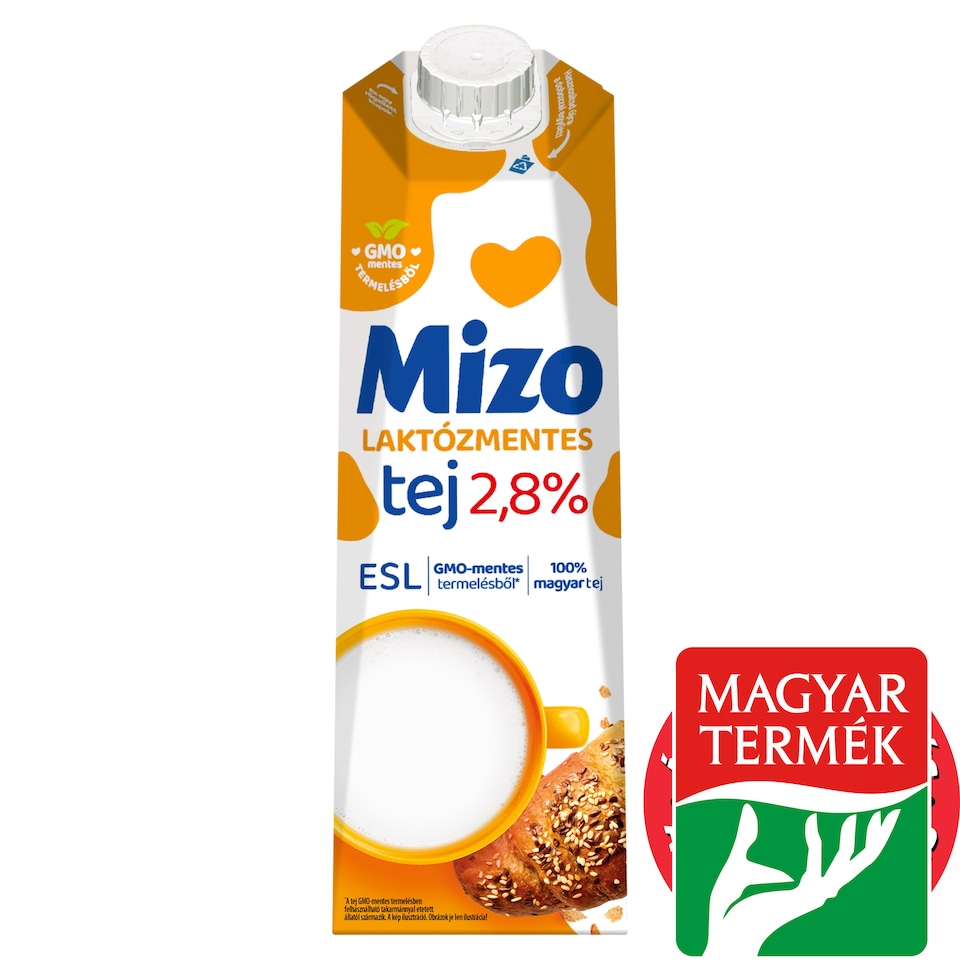 Mizo ESL félzsíros laktózmentes tej 2,8% 1 l