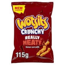 Wotsits Crunchy Really Meaty Flavour Corn Puffs 115g