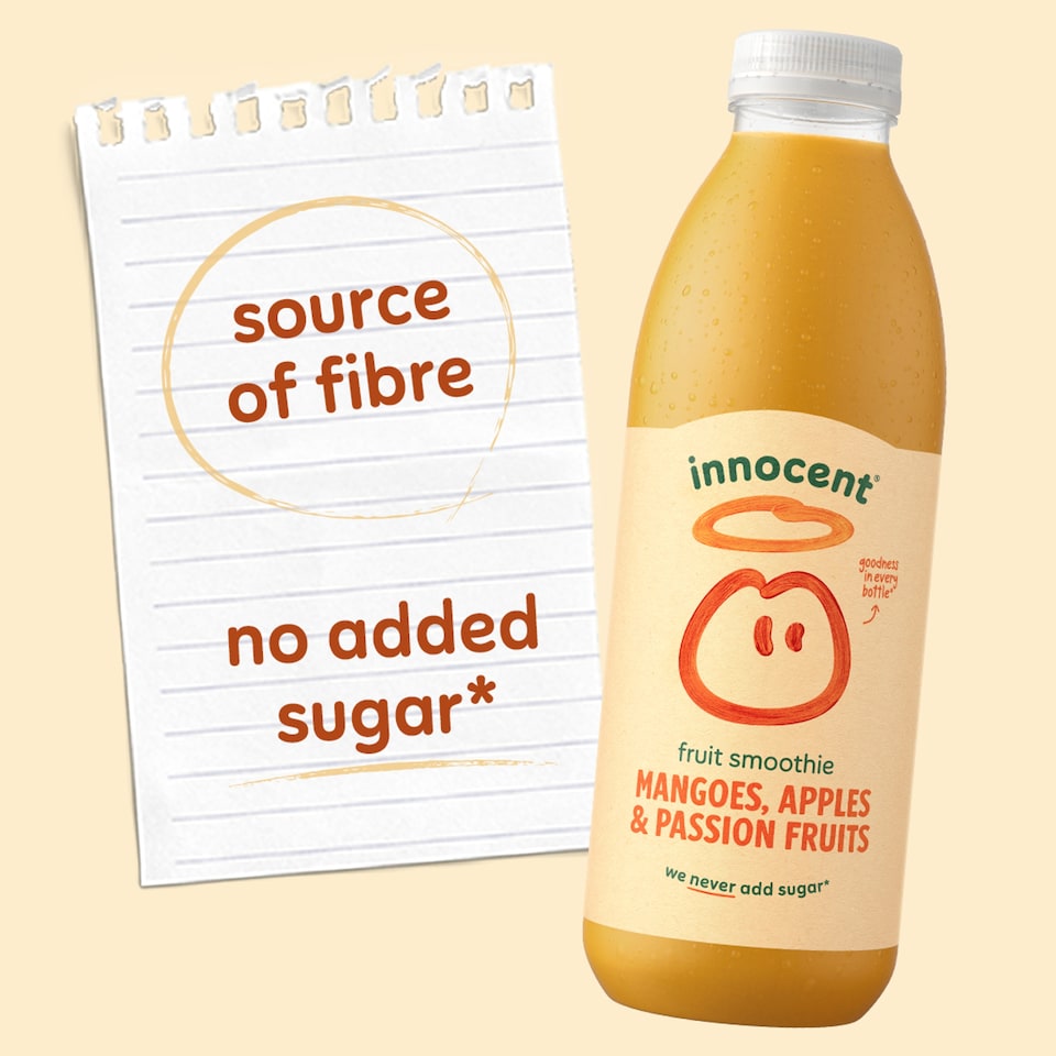 image 1 of Innocent Smoothie - Mangoes Passion Fruits & Apples 750ml