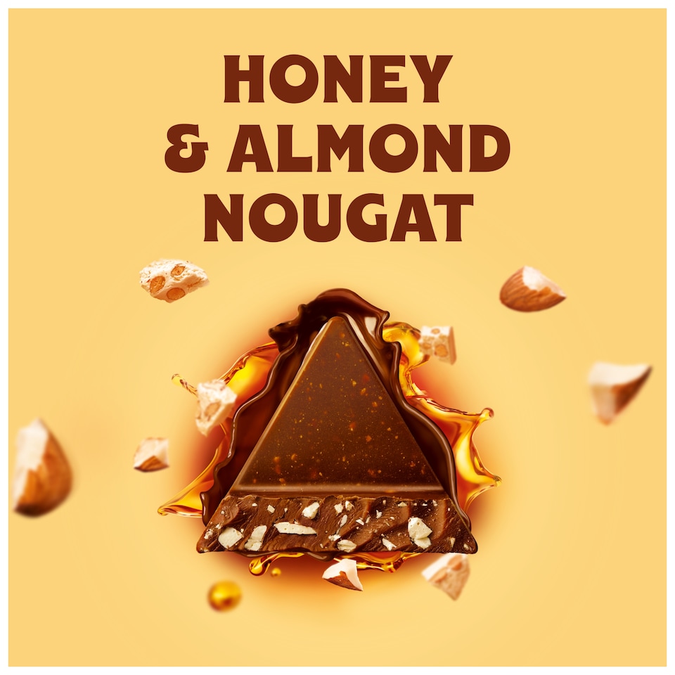 image 1 of TOBLERONE MILK CHOCOLATE WITH HONEY & ALMOND NOUGAT 340g
