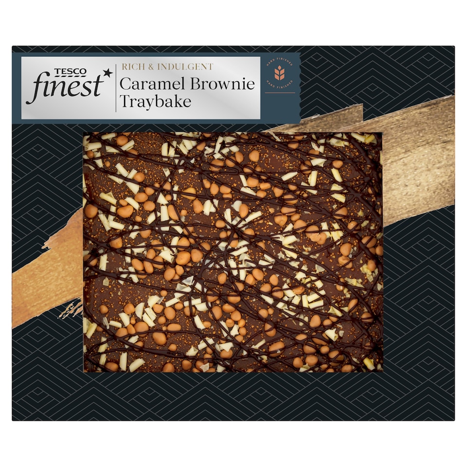 Tesco Finest Indulgent Caramel Brownie Traybake