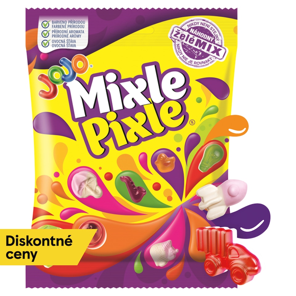 JOJO Mixle Pixle Jelly Candies with Fruit Flavors 80 g