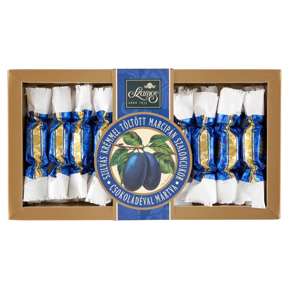 Szamos szilvás krémmel töltött marcipán szaloncukor csokoládéval mártva 250 g