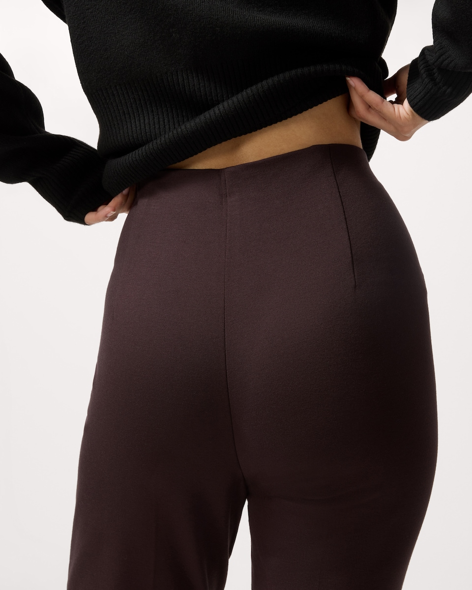 image 1 of F&F Ponte Skinny Fit Trousers in Chocolate
