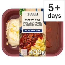 Tesco Sweet BBQ Pulled Pork & Cheesy Mash 400g