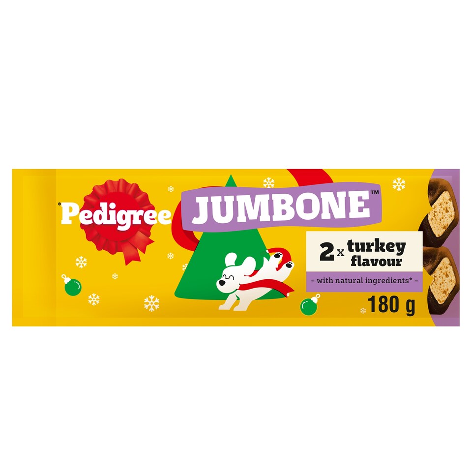 image 1 of Pedigree Christmas Jumbone Turkey 2 Chews 180G