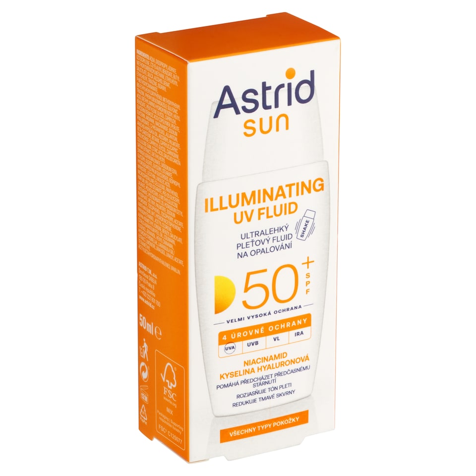 Obrázek 1 pro produkt Astrid Sun Ultralehký pleťový fluid na opalování SPF 50+ 50ml