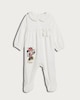 image 1 of Disney Minnie Mouse Cotton Rich Sleepsuit in White