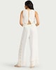 image 3 of F&F Floral Co-ord Beach Trousers in White