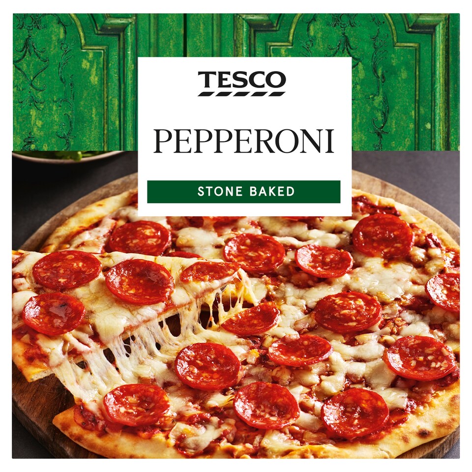 Tesco Stone Baked Pepperoni Pizza 280G