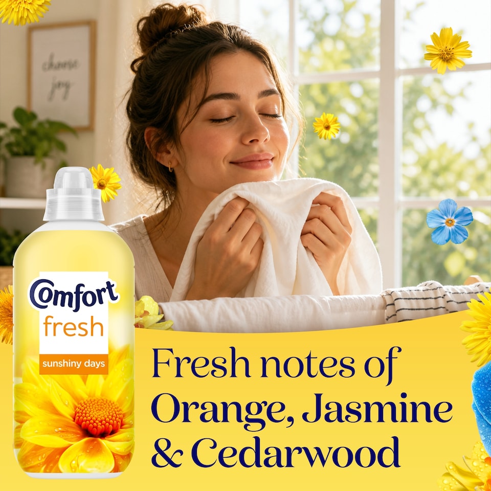 image 1 of Comfort Sunshiny Fabric Conditioner 48 Washes 1440Ml