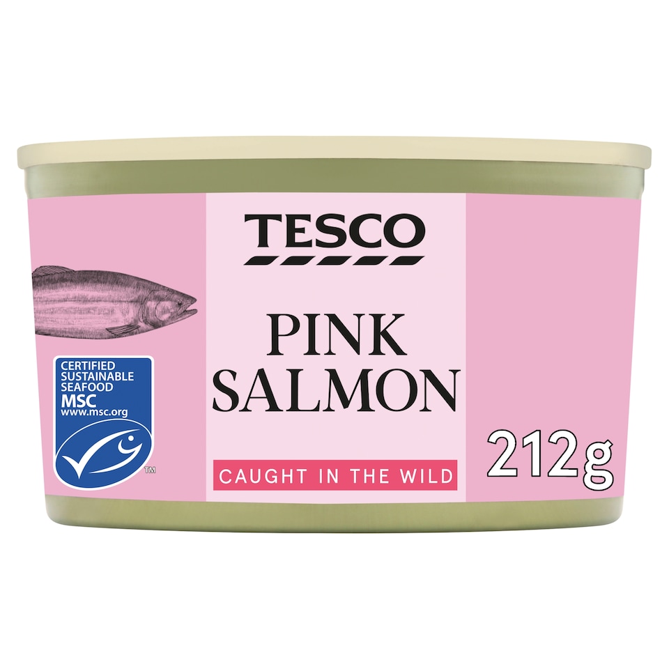 Tesco Wild Pacific Pink Salmon 212G