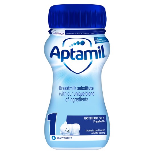 Aptamil 1 First Milk 200Ml Ready To Feed Liquid Tesco Groceries