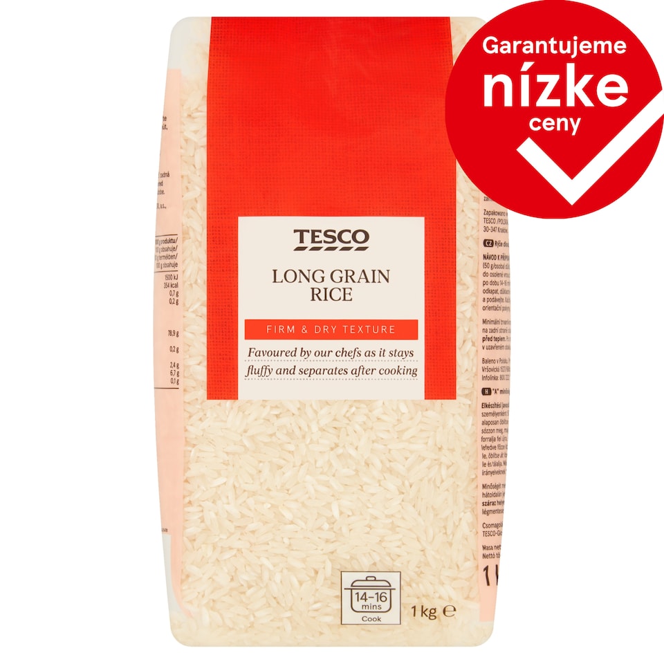 Tesco Dlhozrnná ryža 1 kg