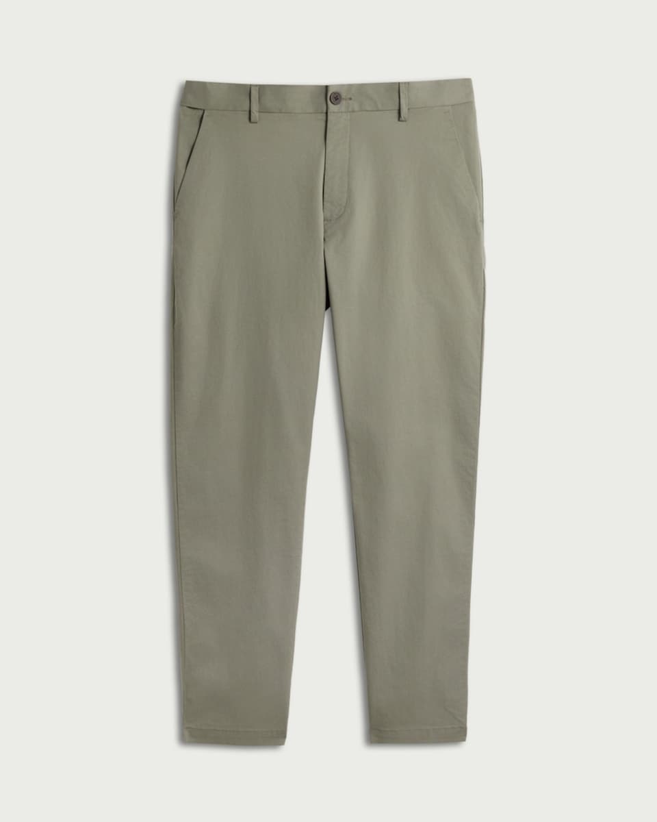 image 1 of F&F Cotton Rich FREEFIT® Chino Trousers in Khaki