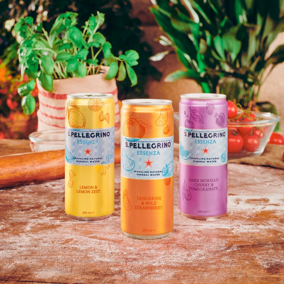 image 1 of San Pellegrino Essenza Infused Sparkling Water Cherry & Pomegranate 4x330Ml