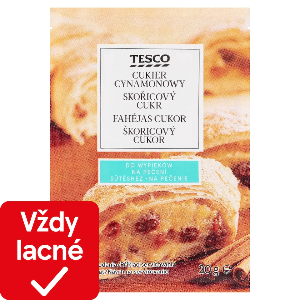 Tesco Škoricový cukor 20 g