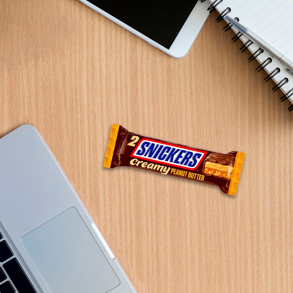 image 1 of Snickers Creamy Peanut Butter & Milk Chocolate Duo Bars 36.5g