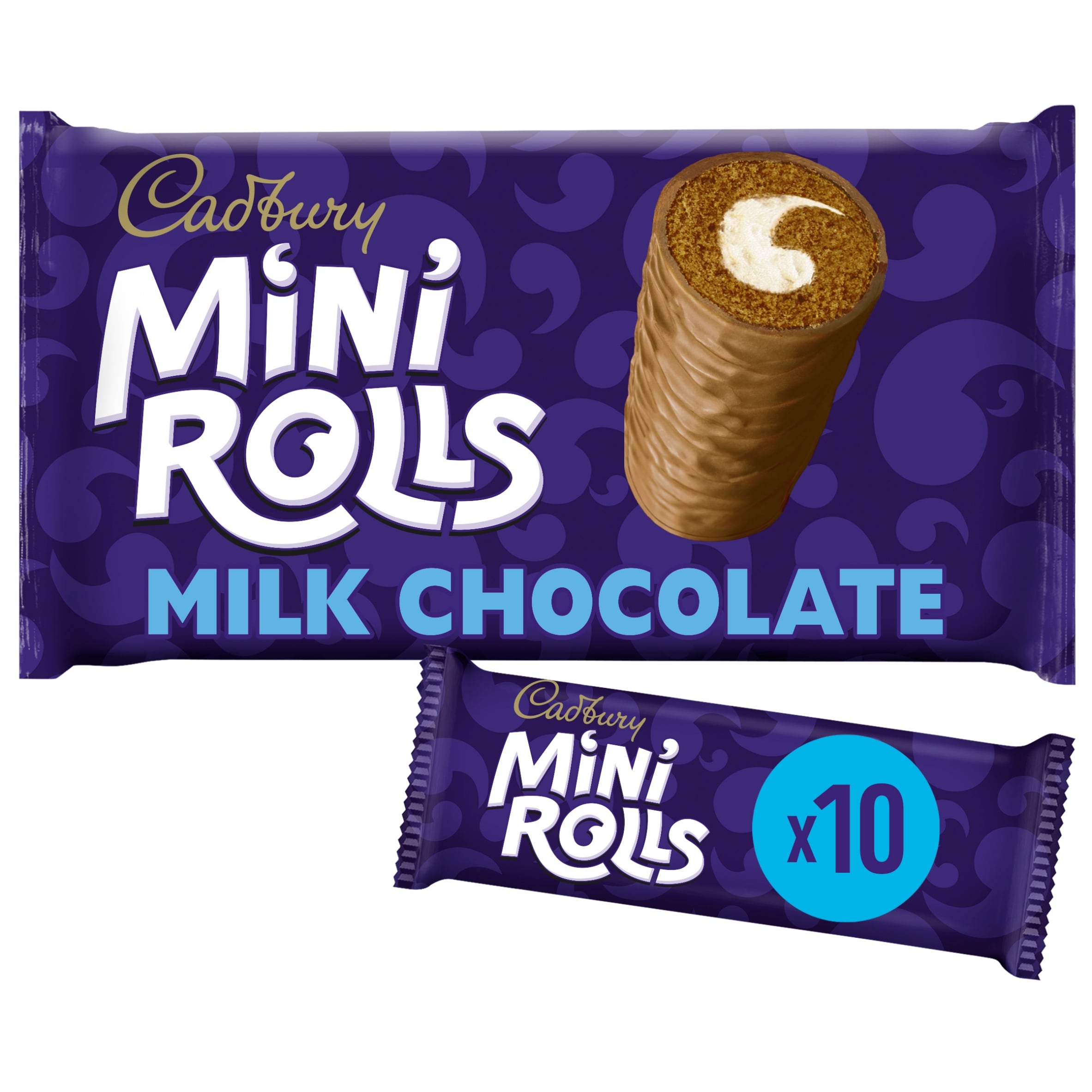 Cadbury Milk Chocolate Mini Roll Cakes 10 Pack