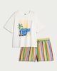 image 2 of F&F 2-Piece Pure Cotton Soleil Pyjama Set in Multi