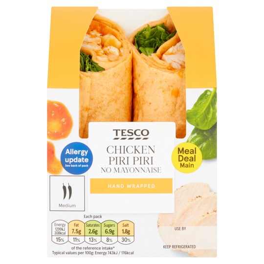 Tesco Chicken Piri Piri Wrap Tesco Groceries