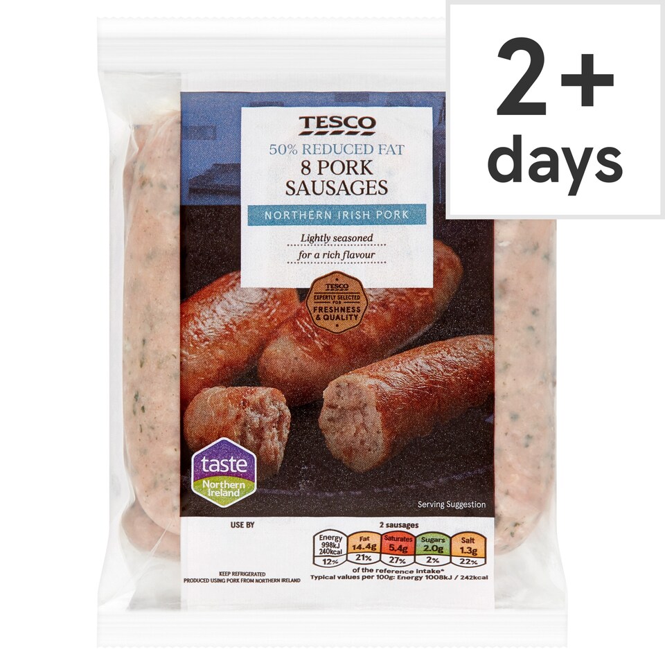 Butchers Choice & / Irish Half Fat Sausages 454G