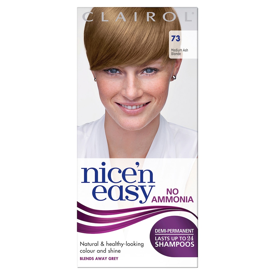 image 1 of Nice'n Easy No Ammonia Ash Blonde 73 Hair Dye