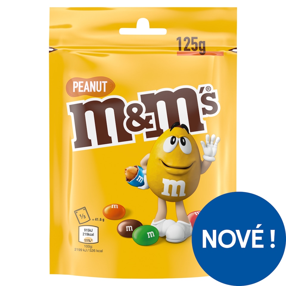 image 1 of M&M's Dragees Filled with Roasted Peanuts in Milk Chocolate and Sugar Coating 125g