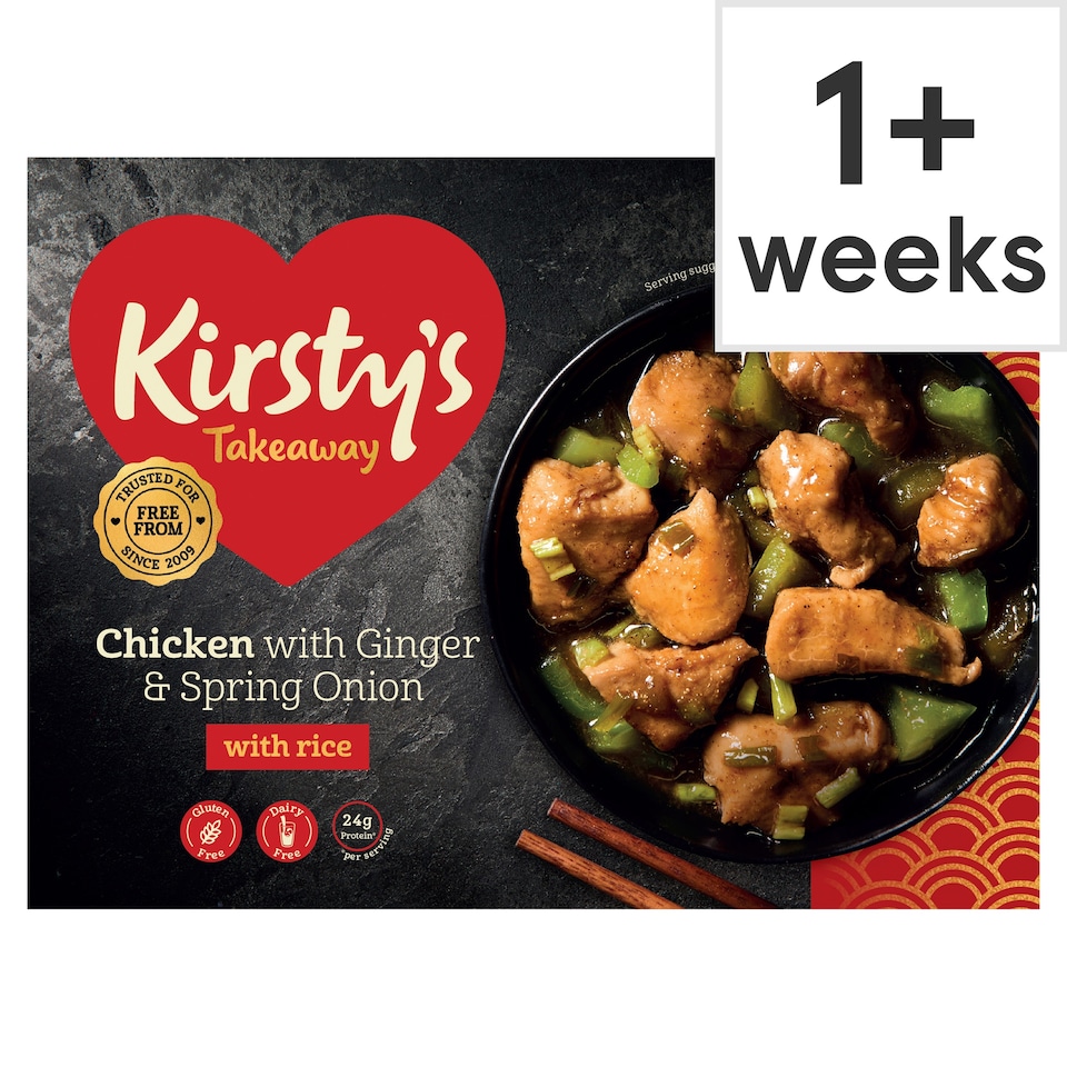 Kirsty's Takeaway Chicken Ginger Onion & White Rice 450G
