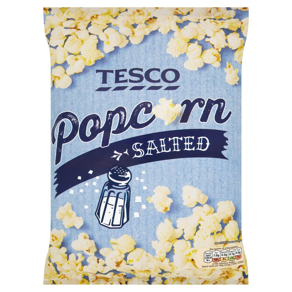 Tesco Salted Popcorn 90G