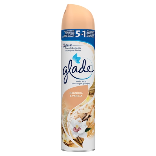 Glade Aerosol Magnolia & Vanilla 300Ml Tesco Groceries