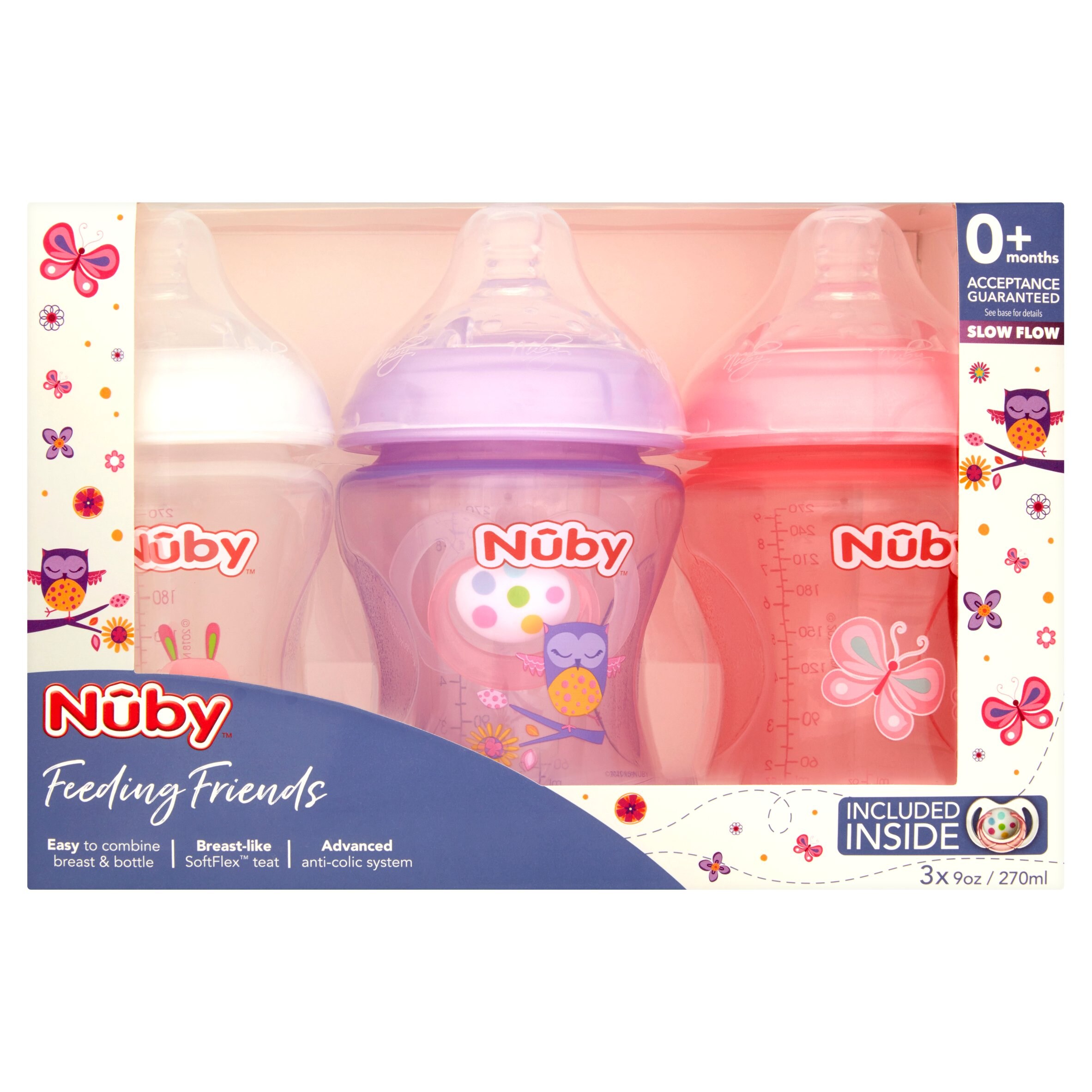 nuby bottles 3 pack