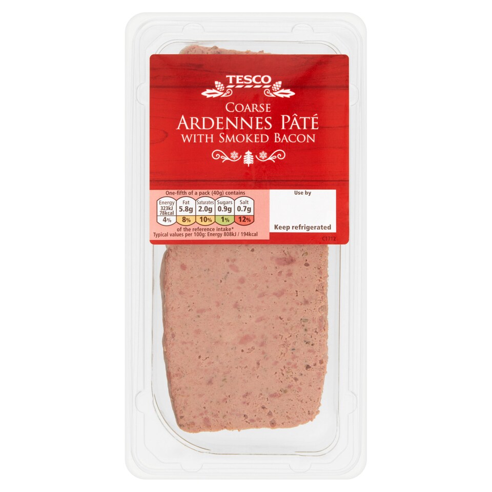 T. Coarse Ardennes & Smk Bacon Pate 200g