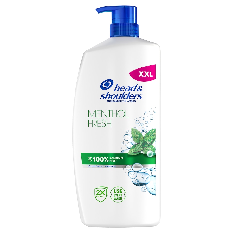 image 1 of Head & Shoulders Menthol Fresh Anti Dandruff Shampoo 800ml Pump. For Daily Use