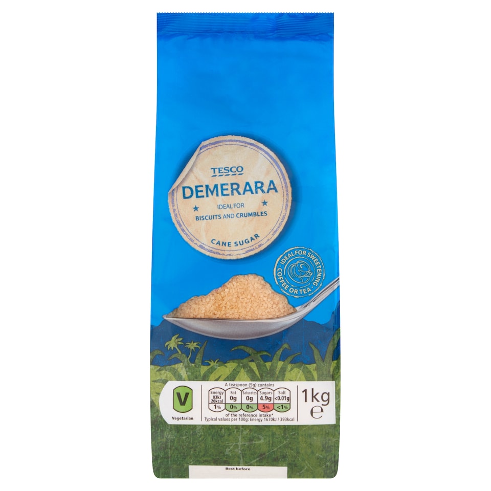 Tesco Demerara Sugar 1Kg