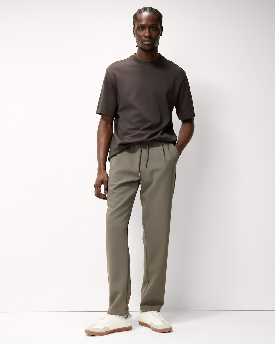 image 1 of F&F Pure Cotton Relaxed Fit T-Shirt in Brown