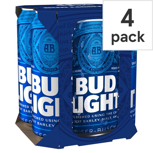 Bud Light 4x440ml Tesco Groceries