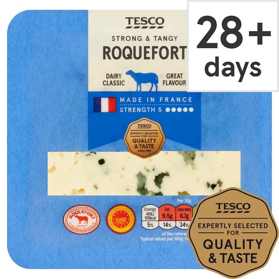 Tesco Roquefort Cheese 100 G