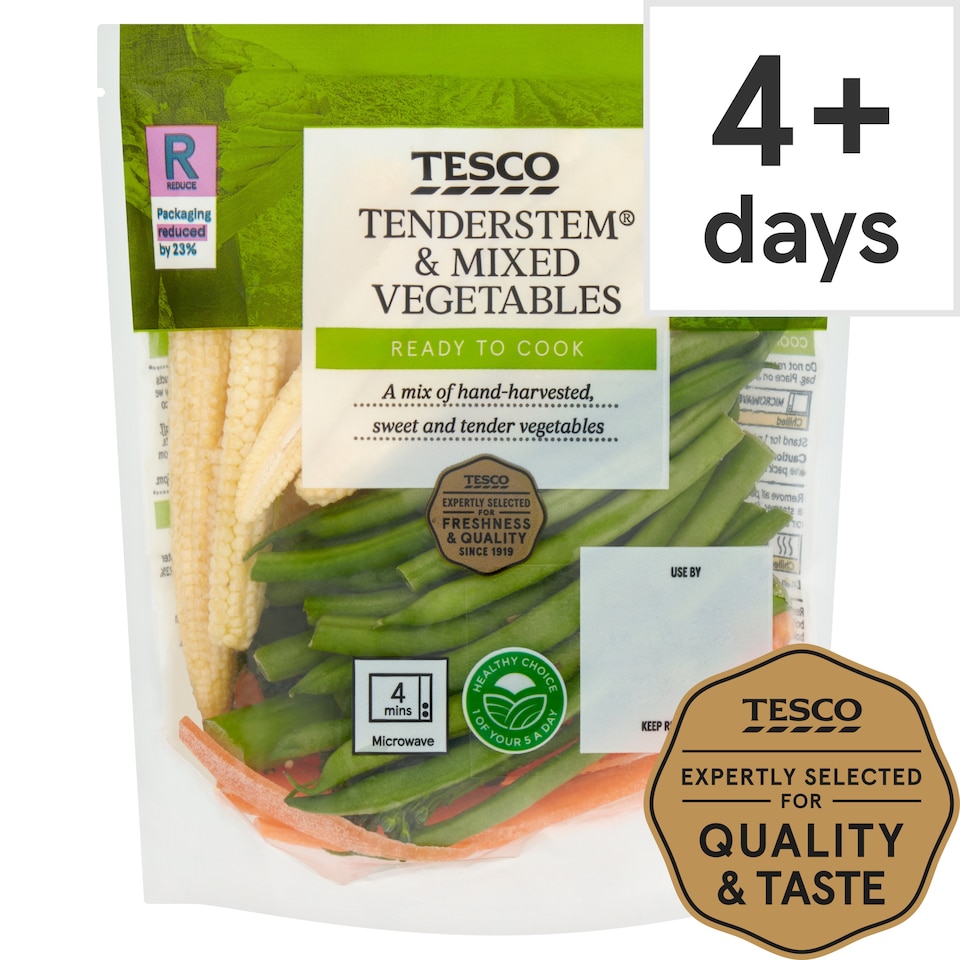 image 1 of Tesco Tenderstem & Mixed Vegetables 160G