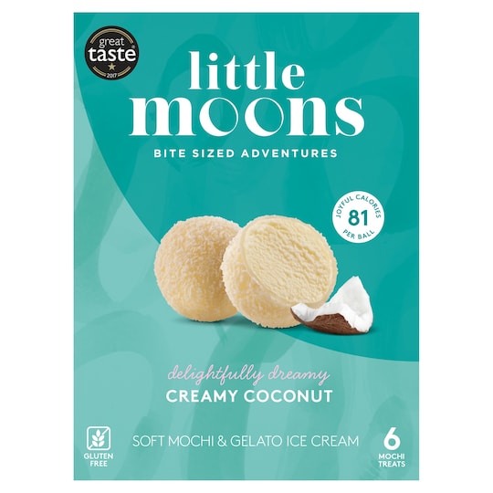 Little Moons 6 Creamy Coconut Treats 192G Tesco Groceries