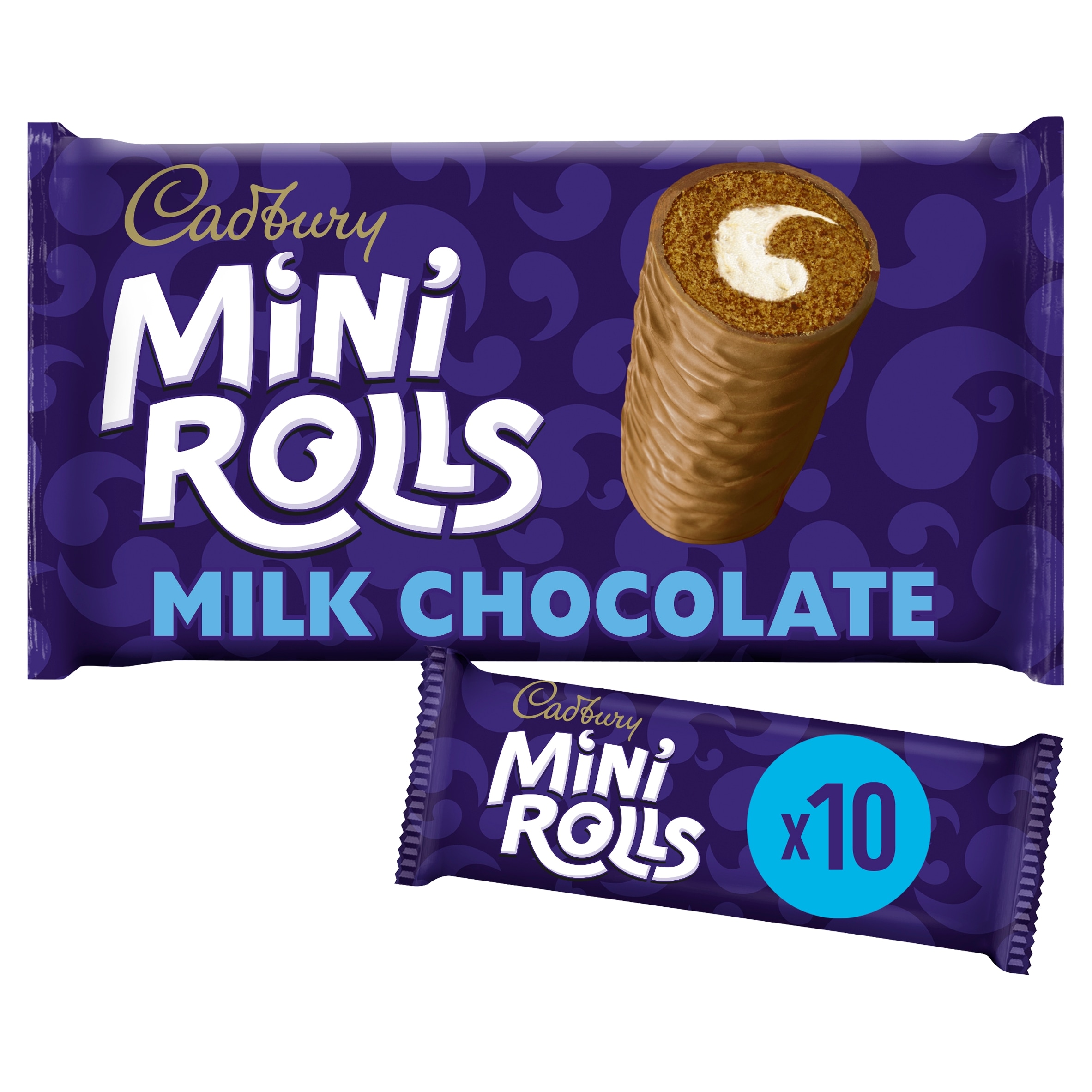 Cadbury Milk Chocolate Mini Roll Cakes 10 Pack