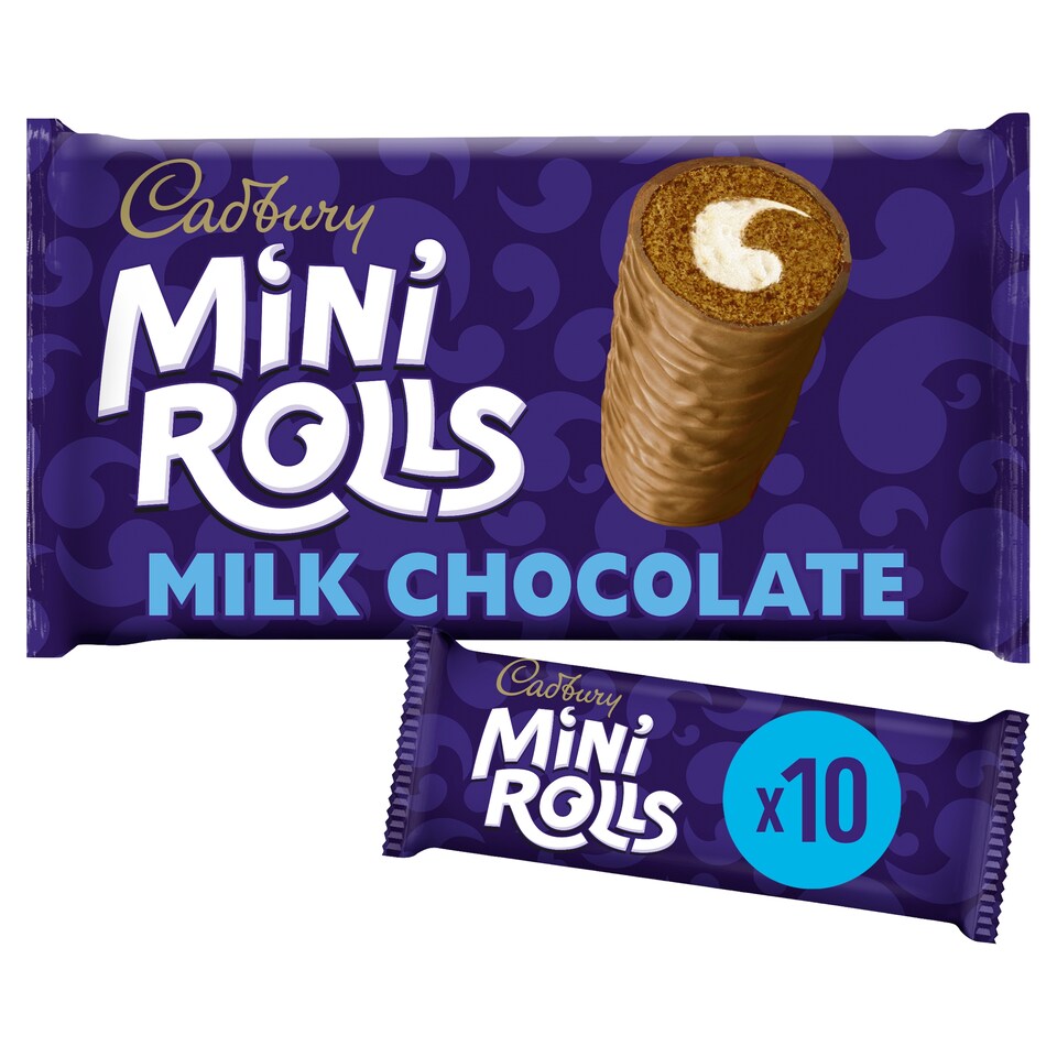 Cadbury Milk Chocolate Mini Roll Cakes 10 Pack