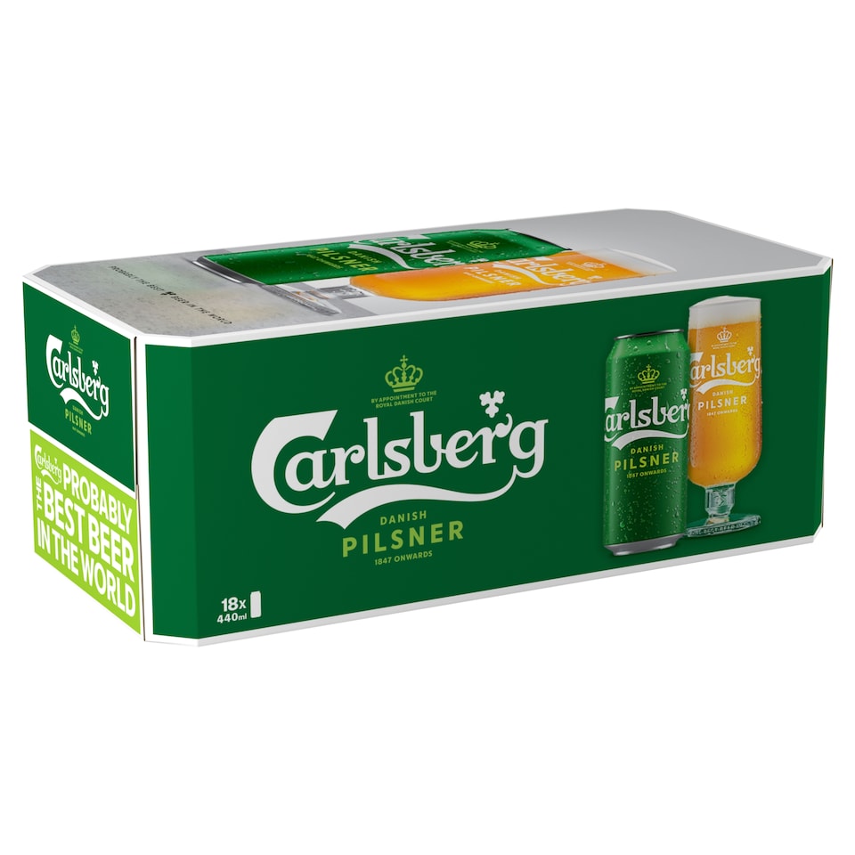 image 1 of Carlsberg Danish Pilsner Lager Beer 18 x 440ml