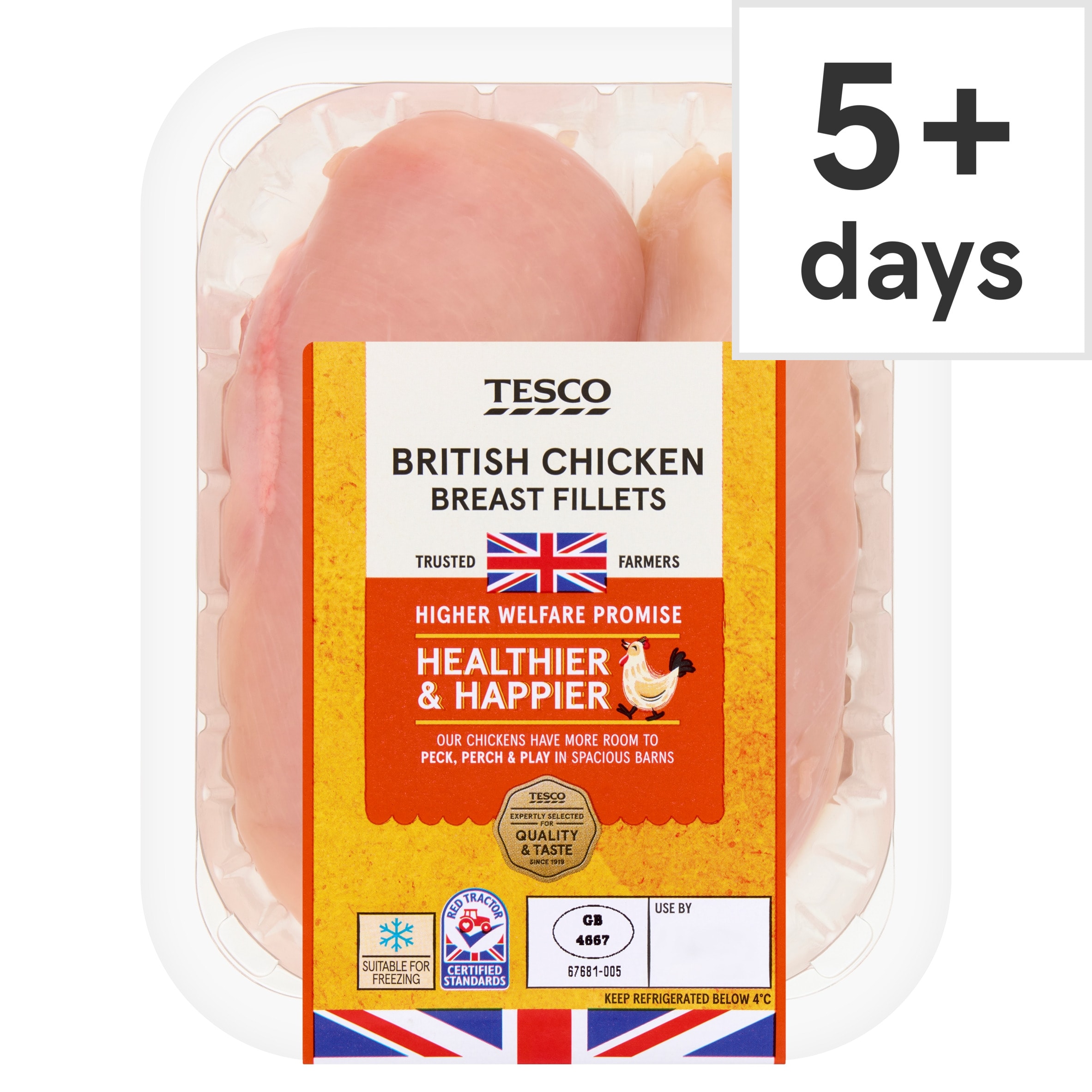 Tesco British Chicken Breast Fillets 350g