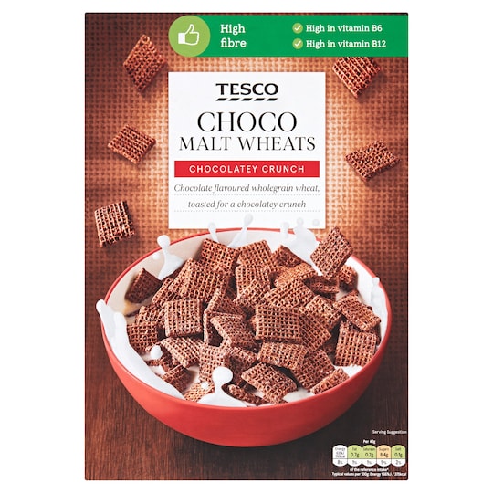 Tesco Choco Malt Wheats 500G Tesco Groceries